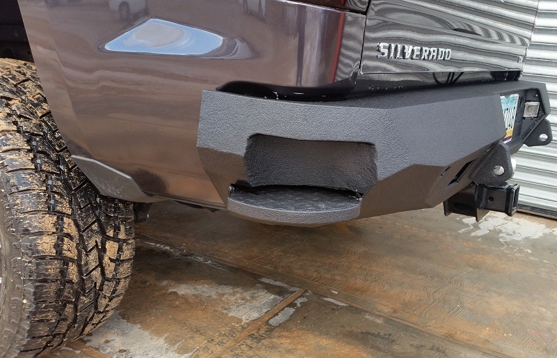 15-21 Chevrolet 2500 rear base bumper with side steps