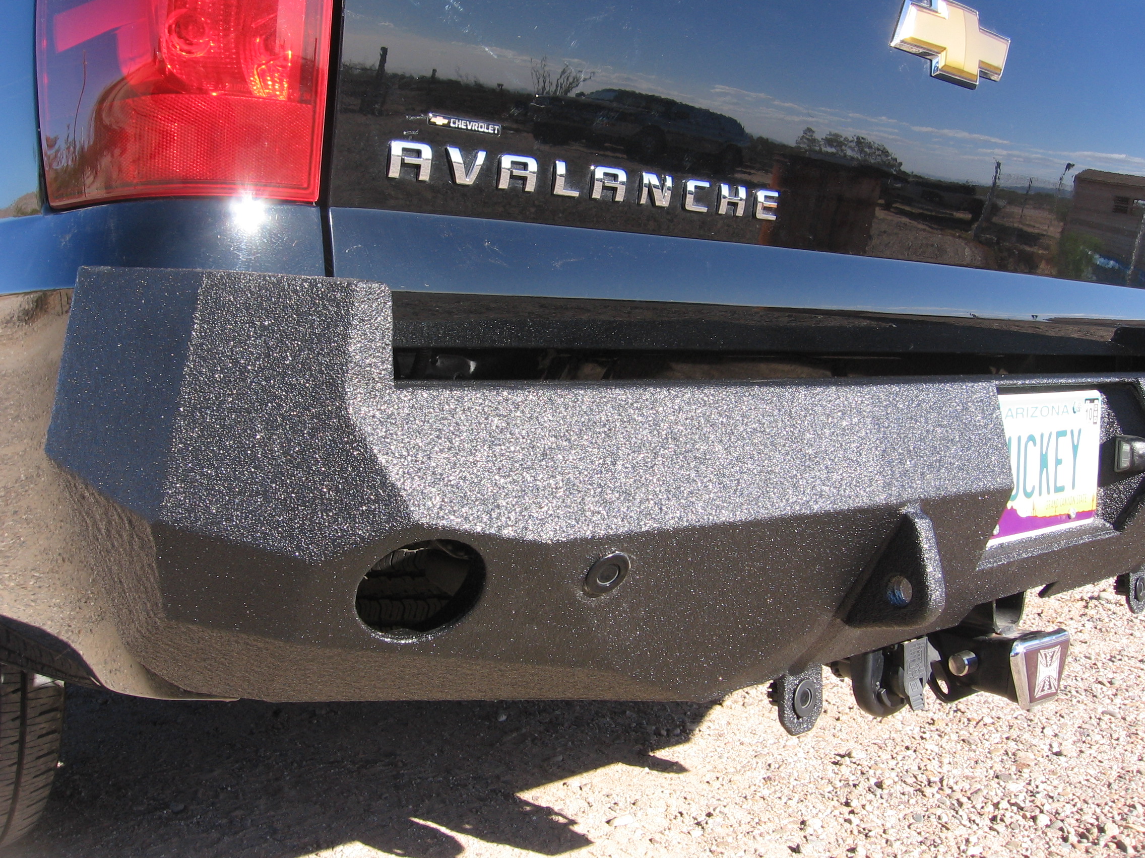 07-13 Chevrolet Avalanche rear base bumper