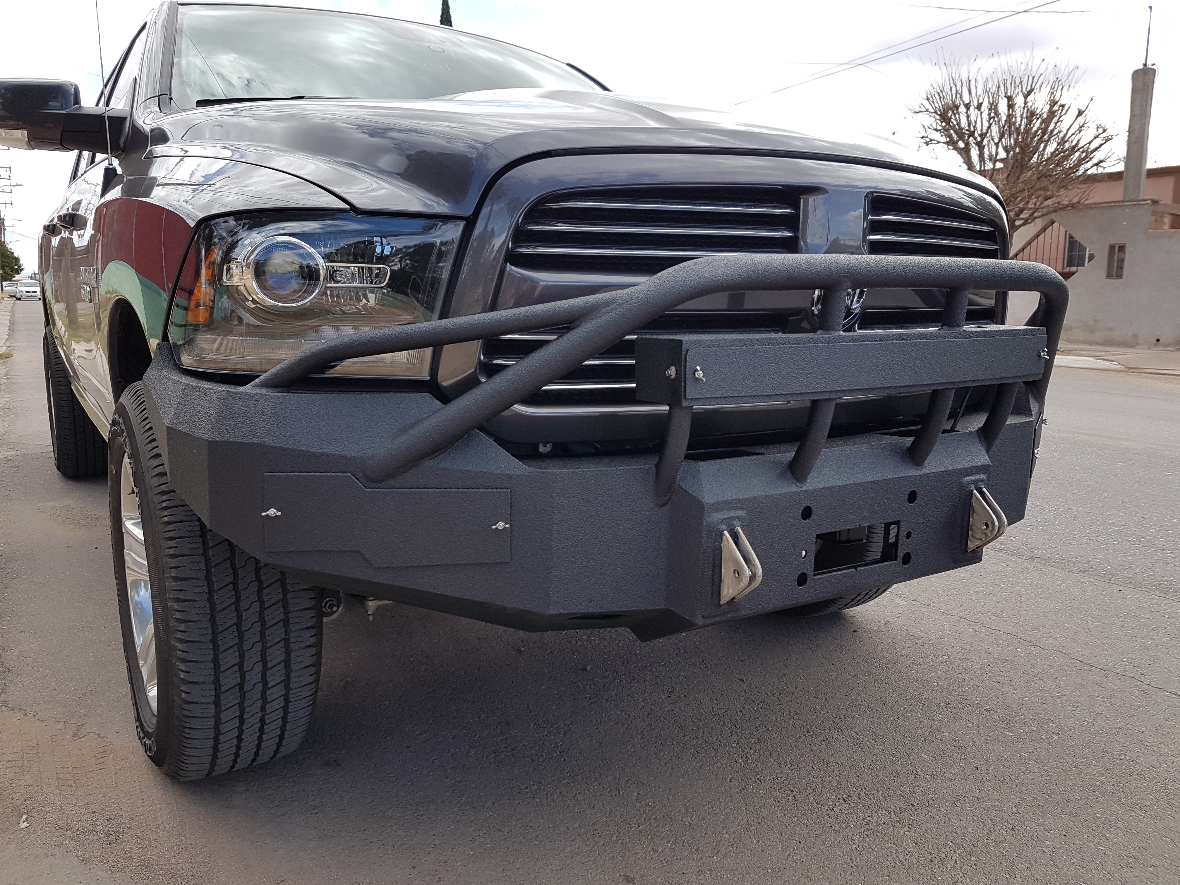 13-21 Dodge 1500 Delta 4 with light bar plate and square lights
