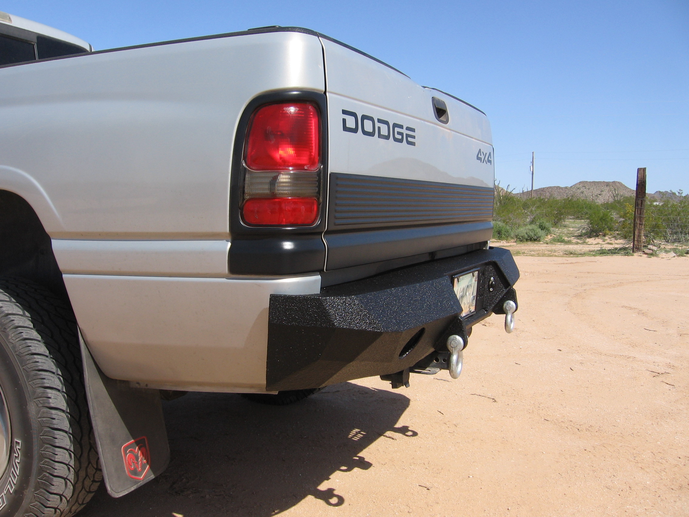 94-02 Dodge 2500 Rear Base Bumper